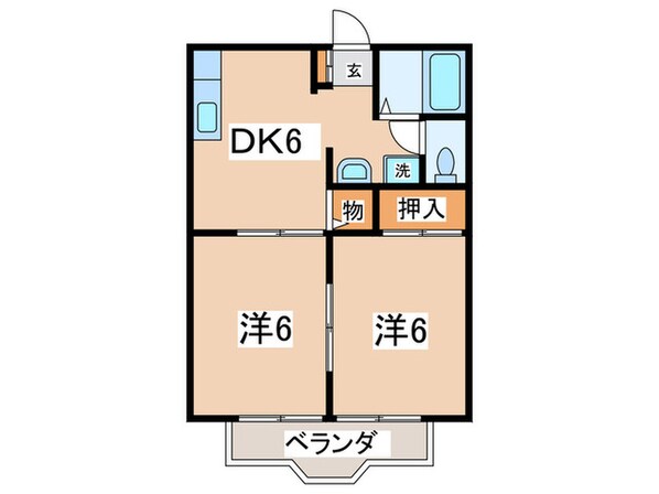 サンシティアゼリアの物件間取画像